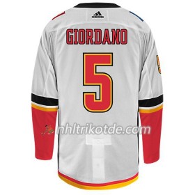 Calgary Flames Trikot MARK GIORDANO 5 Adidas Weiß Authentic - Herren